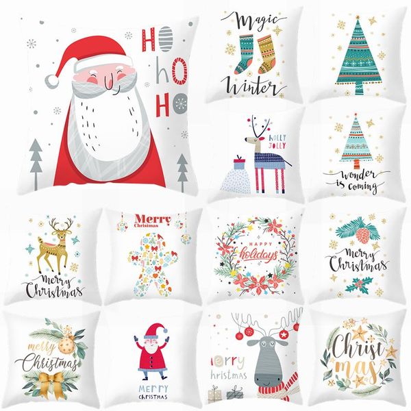1pc 45cm christmas cushion cover merry christmas santa claus elk polyester pillowcase for navidad new year party home decoration pillow case
1pc 45cm christmas cushion cover merry christmas santa claus elk polyester pillowcase for navidad new year party home decoration pillow case