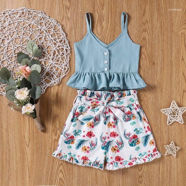 clothing sets girls clothes toddler baby kids summer strap floral shorts suit ropa niña girl11, White
clothing sets girls clothes toddler baby kids summer strap floral shorts suit ropa niña girl11, White