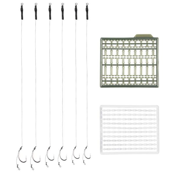 fishing hooks 6pcs of carp hook tied rigs ready made rig with white and green boilie sers accessories pesca tool
fishing hooks 6pcs of carp hook tied rigs ready made rig with white and green boilie sers accessories pesca tool