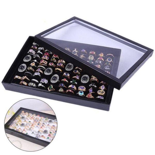new 100 slots black holder ring earring display jewellery for women men storage jewelry show box tray case organizer holder, Pink;blue
new 100 slots black holder ring earring display jewellery for women men storage jewelry show box tray case organizer holder, Pink;blue