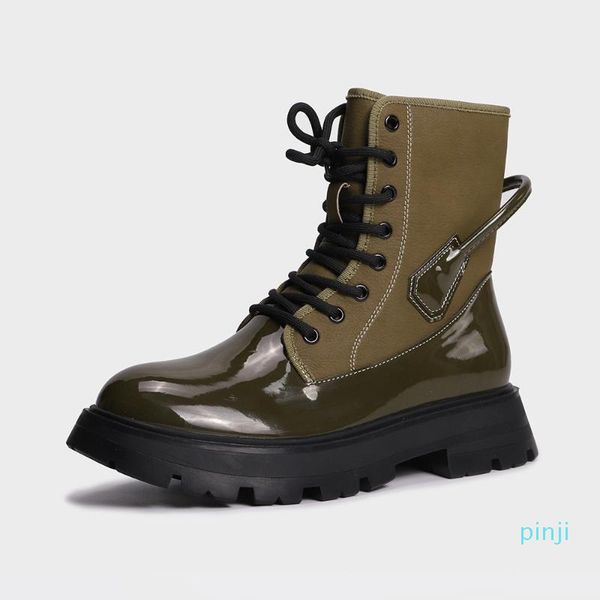 boots lace-up motorcycle women 2021 chunky heels thick soled knight botte patent leather round toe patchwork riding botas mujer, Black
boots lace-up motorcycle women 2021 chunky heels thick soled knight botte patent leather round toe patchwork riding botas mujer, Black