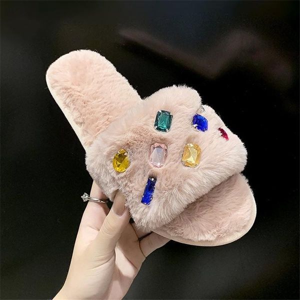 slippers 2021 women slipper furry rhinestones plush indoor home shoe warm house flat flip flop autumn winter woman comfort slides, Black
slippers 2021 women slipper furry rhinestones plush indoor home shoe warm house flat flip flop autumn winter woman comfort slides, Black