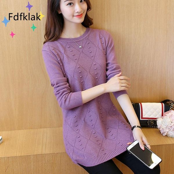 women's sweaters fdfklak 2021 autumn winter large size female korean loose knit sweater mid-length round neck women bottoming shirt top, White;black
women's sweaters fdfklak 2021 autumn winter large size female korean loose knit sweater mid-length round neck women bottoming shirt top, White;black