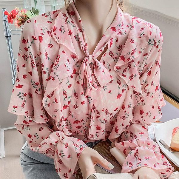 long sleeve ruffles v-neck print chiffon blouse shirt women blusa blusas mujer de moda 2021 womens and blouses d820, White
long sleeve ruffles v-neck print chiffon blouse shirt women blusa blusas mujer de moda 2021 womens and blouses d820, White