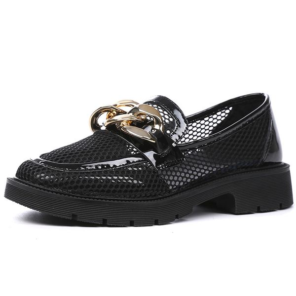 2022 mesh spring summer woman metal college casual loafers shoes daily female british style thick-soled girls school round heel, Black
2022 mesh spring summer woman metal college casual loafers shoes daily female british style thick-soled girls school round heel, Black