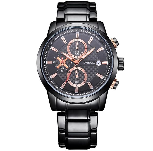 wristwatches 2021 torbollo men watches chronograph sports black waterproof quartz men's watch relogio masculino, Slivery;brown
wristwatches 2021 torbollo men watches chronograph sports black waterproof quartz men's watch relogio masculino, Slivery;brown