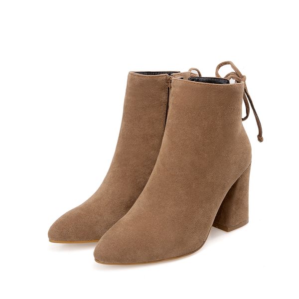 2018 winter new women boots high heels ankle boots fashion 2018 autumn chunky heel ladies short boots shoes female khaki shoes, Black
2018 winter new women boots high heels ankle boots fashion 2018 autumn chunky heel ladies short boots shoes female khaki shoes, Black
