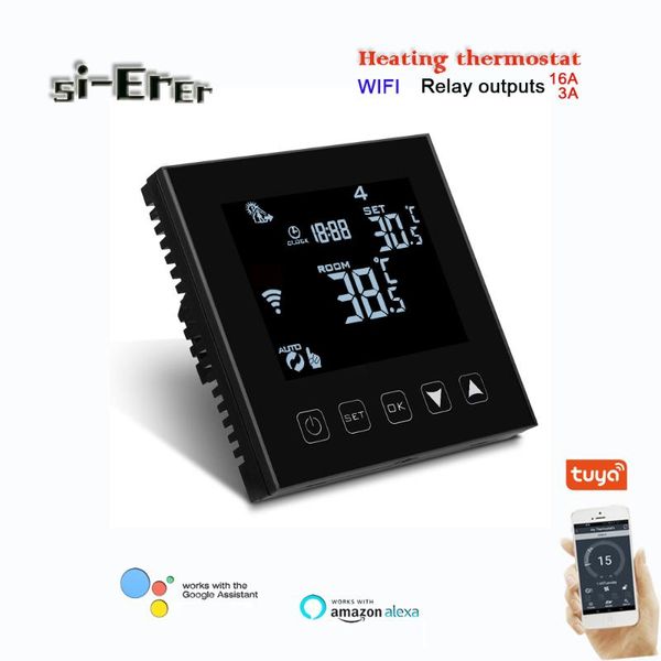 smart home control tuya 0.5°c return difference wifi thermostat for 16a 3a water / electric underfloor heating,works with alexa google
smart home control tuya 0.5°c return difference wifi thermostat for 16a 3a water / electric underfloor heating,works with alexa google