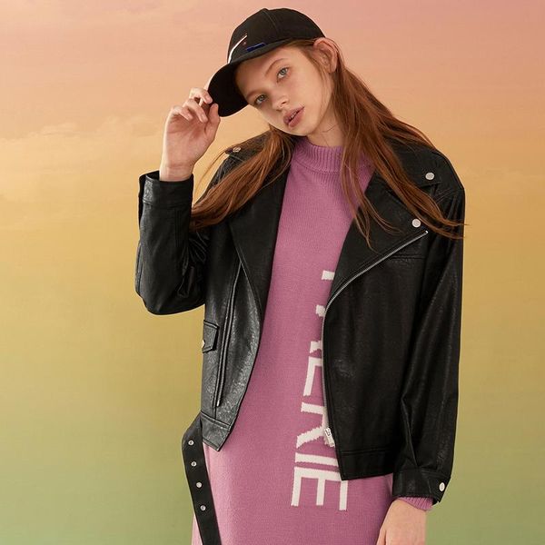 women's leather & faux 2021 autumn women pu soft jacket with belt casual turn down collar moto biker loose windproof green/black coat
women's leather & faux 2021 autumn women pu soft jacket with belt casual turn down collar moto biker loose windproof green/black coat