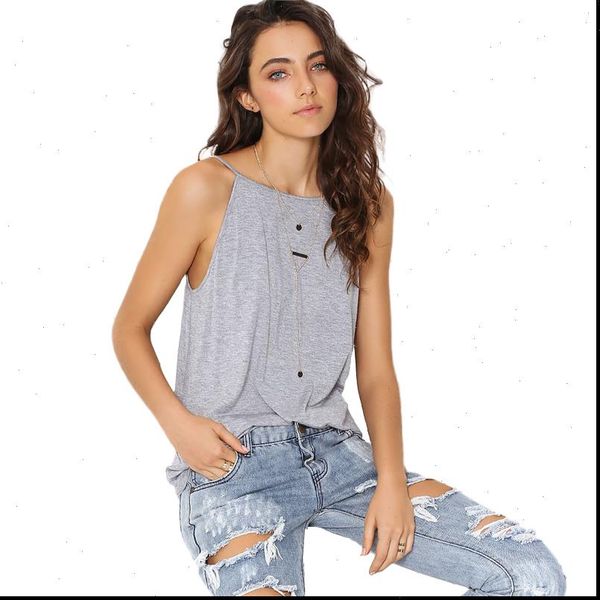 new women casual and backless women clothing solid women summer tank, White 
new women casual and backless women clothing solid women summer tank, White