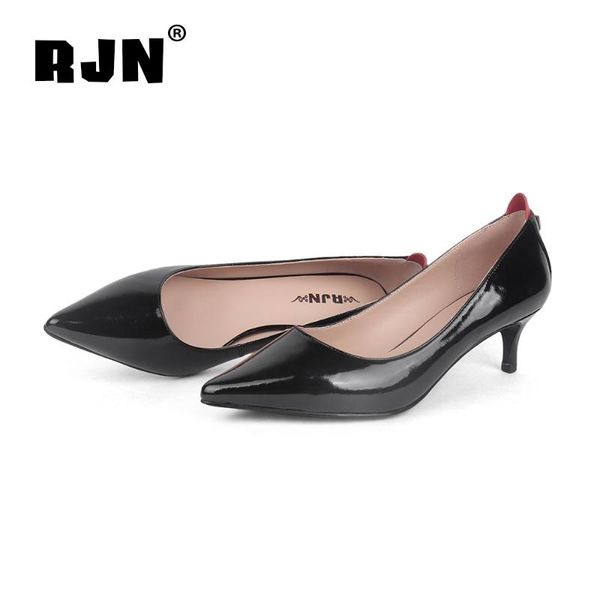 dress shoes rjn pointed toe women pumps patent leather back matel decoration thin high heel fashion slip-on shallow well r04, Black
dress shoes rjn pointed toe women pumps patent leather back matel decoration thin high heel fashion slip-on shallow well r04, Black