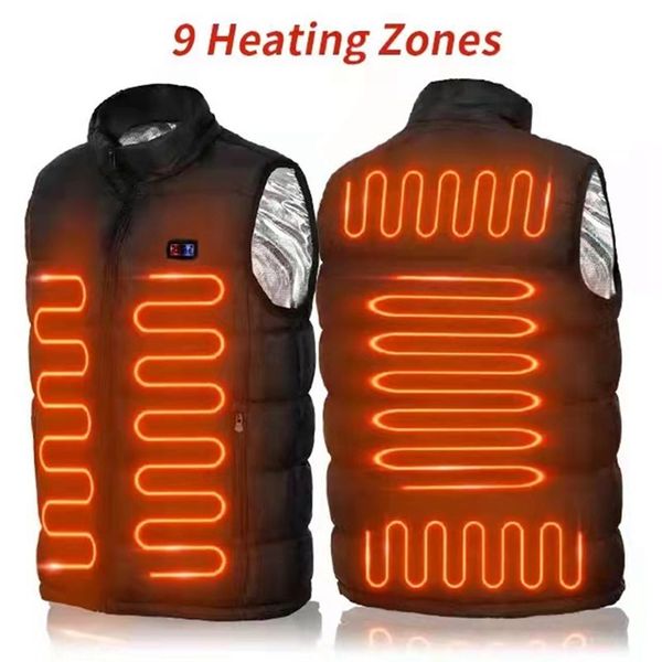 double switch 9 places heated vest men usb heated jacket heating vest thermal clothing hunting vest winter fashion heat jacket 211105, Black;white
double switch 9 places heated vest men usb heated jacket heating vest thermal clothing hunting vest winter fashion heat jacket 211105, Black;white