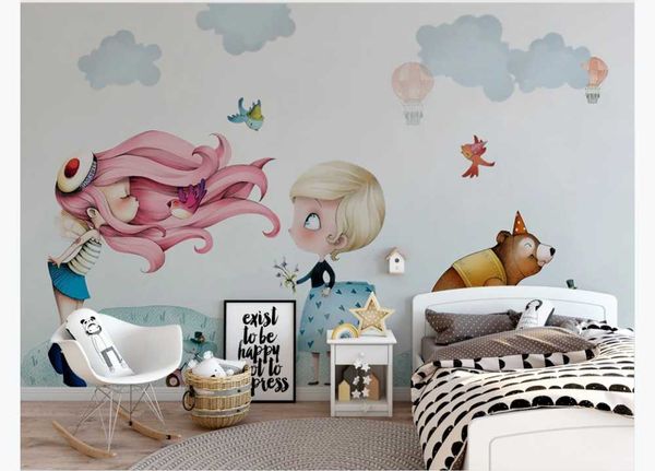 custom 3d wallpaper mural nordic minimalist hand-painted little beauty children's house background wall
custom 3d wallpaper mural nordic minimalist hand-painted little beauty children's house background wall