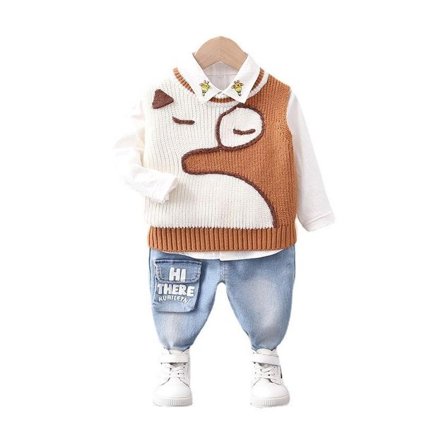 clothing sets children fashion spring autumn baby boys girls cartoon vest shirt pants 3pcs/sets kids infant cotton casual sportswear, White
clothing sets children fashion spring autumn baby boys girls cartoon vest shirt pants 3pcs/sets kids infant cotton casual sportswear, White