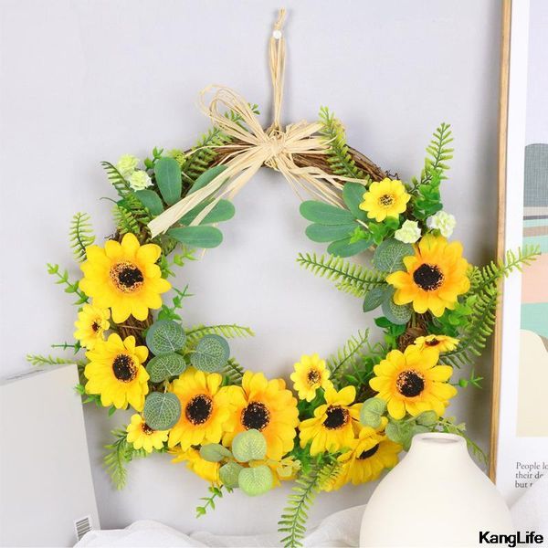 decorative flowers & wreaths ldyllic sunflower simulation flower garland horn living room shopping mall decorations arrangement wedding part
decorative flowers & wreaths ldyllic sunflower simulation flower garland horn living room shopping mall decorations arrangement wedding part