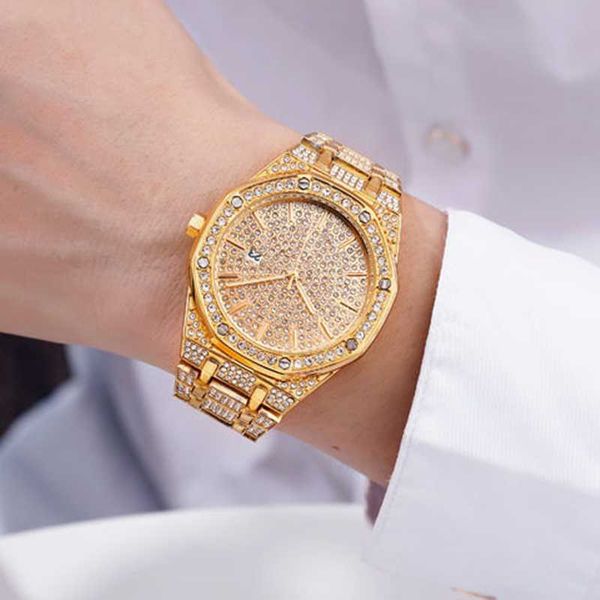 wristwatches luxury watches for men full iced out gold watch rhinestone wristwatch unique diamond gift relojes para mujer, Slivery;brown
wristwatches luxury watches for men full iced out gold watch rhinestone wristwatch unique diamond gift relojes para mujer, Slivery;brown