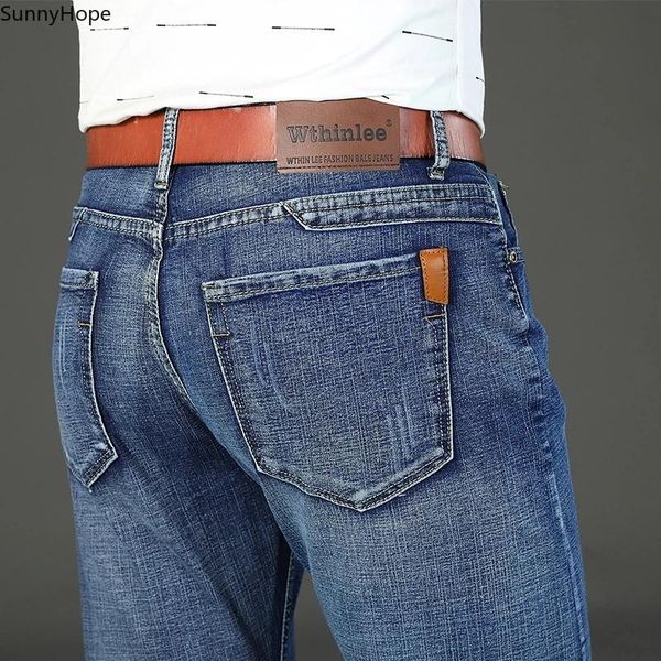 men's jeans 2021 slim straight stretch male denim pants streetwear blue gray casual trousers mens brand fashion
men's jeans 2021 slim straight stretch male denim pants streetwear blue gray casual trousers mens brand fashion