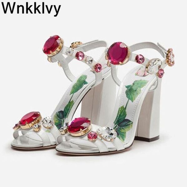 dress shoes summer chunky high heels sandals women rhinestone ankle strap printing flowers crystal bridal wedding woman sandalias, Black
dress shoes summer chunky high heels sandals women rhinestone ankle strap printing flowers crystal bridal wedding woman sandalias, Black