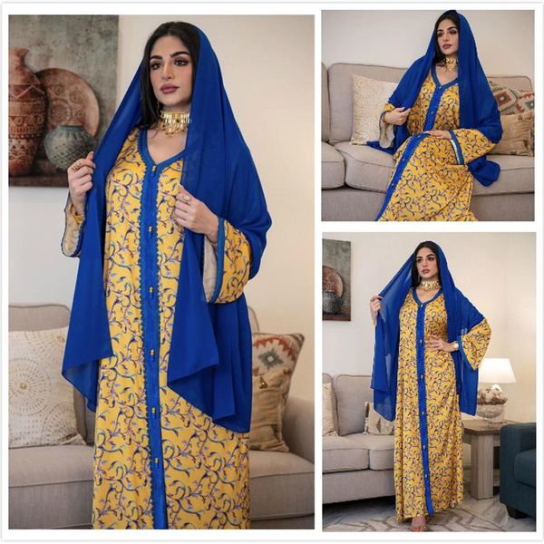 ethnic clothing muslim dress fashion middle east abaya turkey women printed floral robe dubai eid dresses, Red
ethnic clothing muslim dress fashion middle east abaya turkey women printed floral robe dubai eid dresses, Red