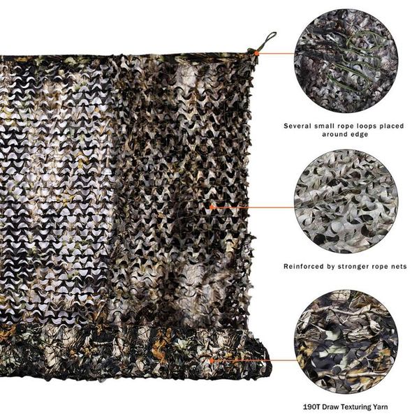 tents and shelters hunting camping 2 layers camo net forest camouflage jungle leaves for military car shade cover with hang rope sun shelter
tents and shelters hunting camping 2 layers camo net forest camouflage jungle leaves for military car shade cover with hang rope sun shelter