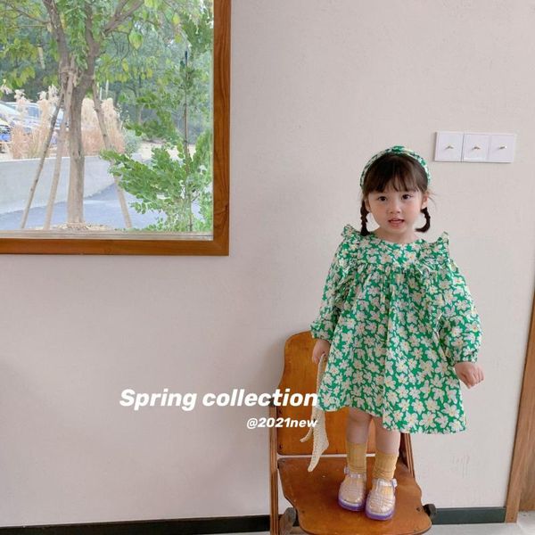 girl's dresses spring cute girls dress long sleeve flower printed princess 1-6 years children clothing vestidos, Red;yellow
girl's dresses spring cute girls dress long sleeve flower printed princess 1-6 years children clothing vestidos, Red;yellow