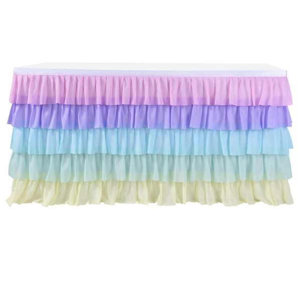 5 layer table skirt wave desk skirt party supplies for wedding birthday home decors (colorful)
5 layer table skirt wave desk skirt party supplies for wedding birthday home decors (colorful)
