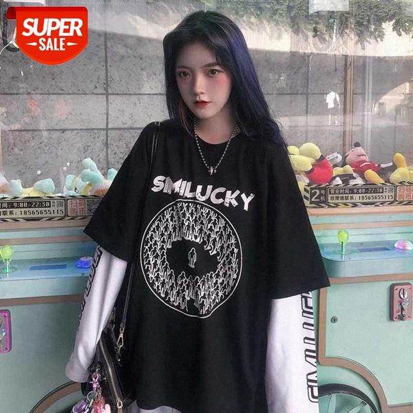 korean style woman t shirts daily elegant stitching causal shirts 2020 summer bohemian high street beach femme fashion tees #1d5e, White
korean style woman t shirts daily elegant stitching causal shirts 2020 summer bohemian high street beach femme fashion tees #1d5e, White