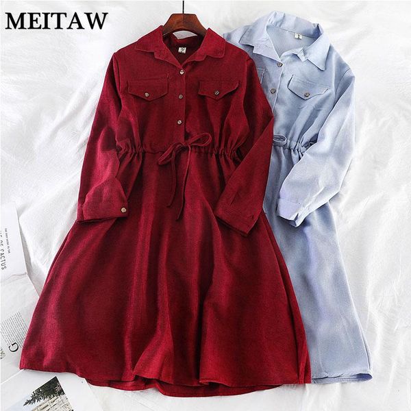 spring autumn corduroy dress 2021 casual loose tie up midi dresses women retro single-breasted a line korean dress, Black;gray
spring autumn corduroy dress 2021 casual loose tie up midi dresses women retro single-breasted a line korean dress, Black;gray