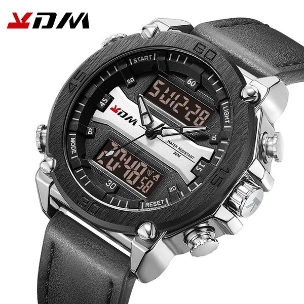wristwatches kdm rose men leather wrish waterproof watches business fashion led digital display quartz auto date male clock, Slivery;brown
wristwatches kdm rose men leather wrish waterproof watches business fashion led digital display quartz auto date male clock, Slivery;brown