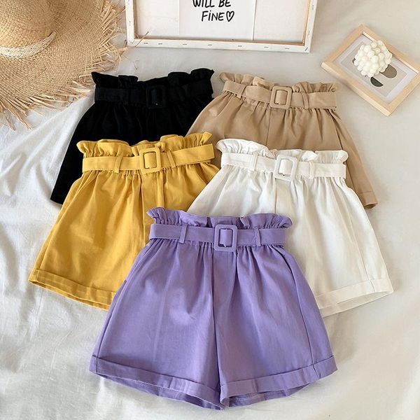 women's shorts purple high waist women with belt korean style casual straight wide leg fashion loose summer c6459, White;black
women's shorts purple high waist women with belt korean style casual straight wide leg fashion loose summer c6459, White;black