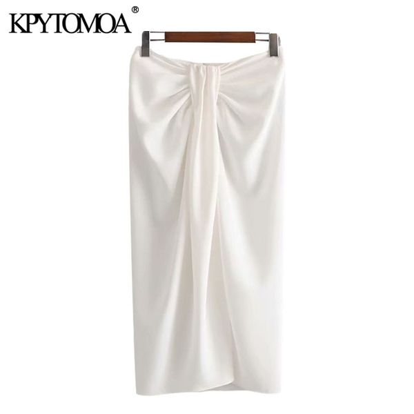 kpytomoa women chic fashion office wear knotted wrap midi skirt vintage high waist back zipper slit female skirts mujer 210303, Black
kpytomoa women chic fashion office wear knotted wrap midi skirt vintage high waist back zipper slit female skirts mujer 210303, Black
