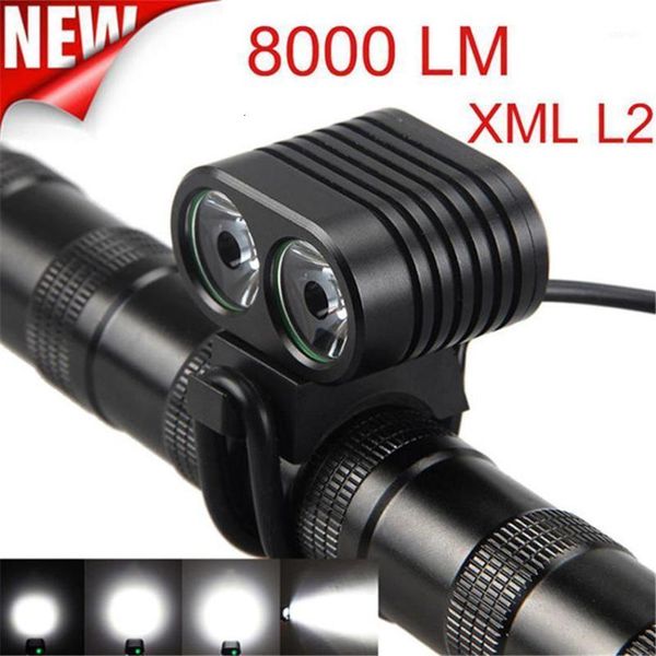 vogue 8000lumen 2x xm-l2 led cycling front bicycle light headlight headlamp for bike led bicycle accessories torch #e1
vogue 8000lumen 2x xm-l2 led cycling front bicycle light headlight headlamp for bike led bicycle accessories torch #e1