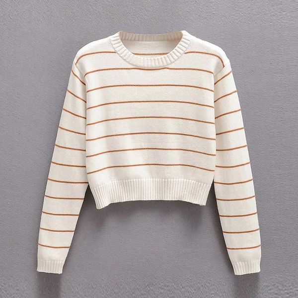 women's sweaters casual striped sweater women o neck basic all match pullover long sleeve soft thin cropped lady jumper, White;black
women's sweaters casual striped sweater women o neck basic all match pullover long sleeve soft thin cropped lady jumper, White;black
