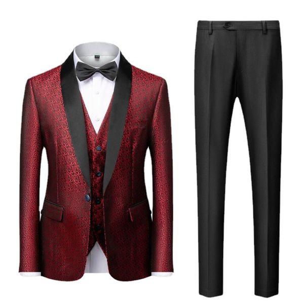 men's suits & blazers (blazer+pants+vest) man fashion jacquard eye-catching party male casual slim coat suit luxury, White;black
men's suits & blazers (blazer+pants+vest) man fashion jacquard eye-catching party male casual slim coat suit luxury, White;black