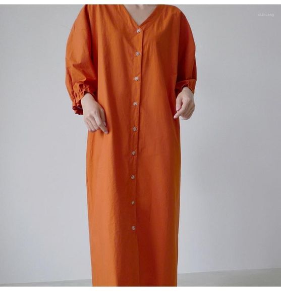 casual dresses women v-neck puffed sleeves with buttons long autumn spring belt pockets pure color loose comfortable dress, Black;gray
casual dresses women v-neck puffed sleeves with buttons long autumn spring belt pockets pure color loose comfortable dress, Black;gray