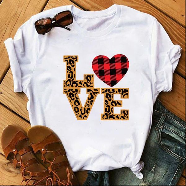 women love leopard plaid graphic female print valentines day clothes lady ladies womens tee t shirt t shirt t shirts, White
women love leopard plaid graphic female print valentines day clothes lady ladies womens tee t shirt t shirt t shirts, White