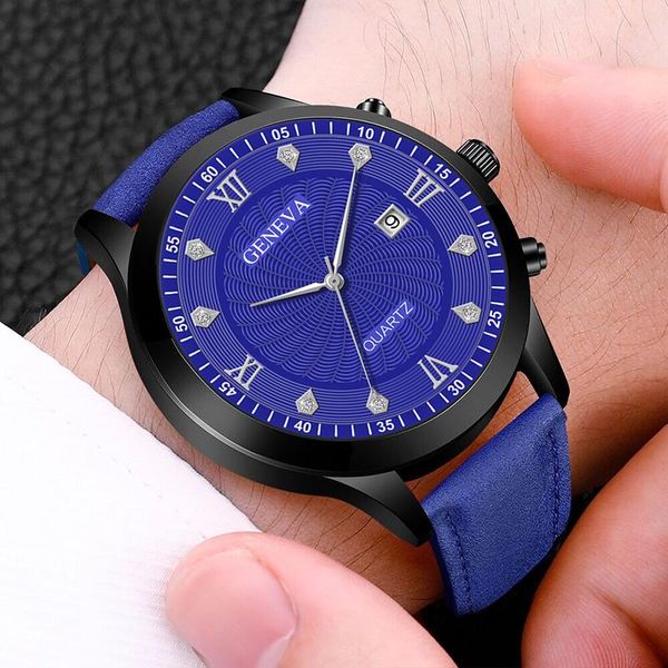 wristwatches geneva diamond-encrusted man's quartz leather strap casual watches men calendar, Slivery;brown
wristwatches geneva diamond-encrusted man's quartz leather strap casual watches men calendar, Slivery;brown