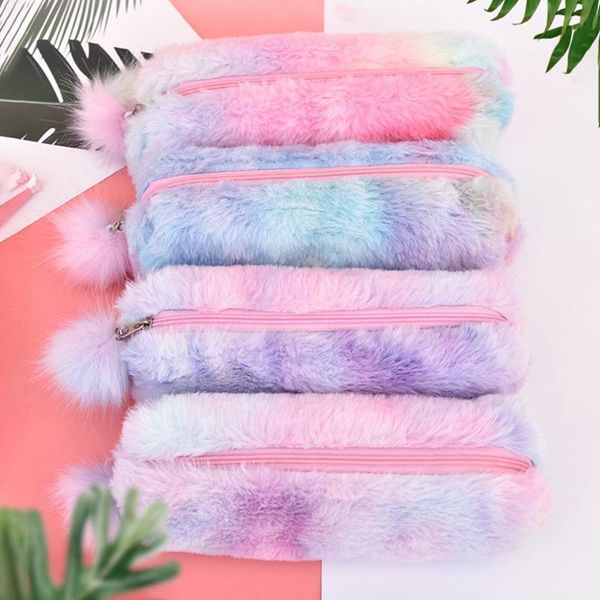pencil bags cute rainbow plush bag colorful gradient girls fleece pencilcase stationery storager pen box birthday gift
pencil bags cute rainbow plush bag colorful gradient girls fleece pencilcase stationery storager pen box birthday gift