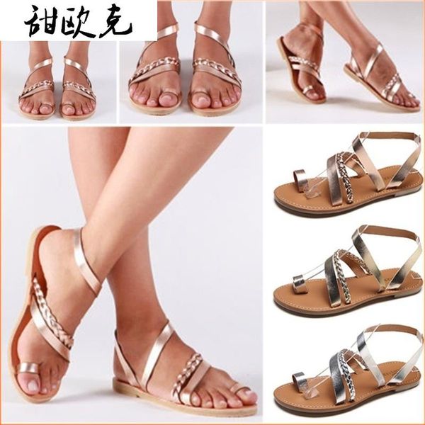sandals 2021 summer thong women flip flops weaving casual beach flat shoes rome female sandal low heels, Black
sandals 2021 summer thong women flip flops weaving casual beach flat shoes rome female sandal low heels, Black