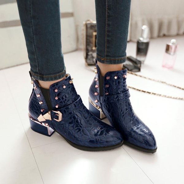 boots fashion ankle boot snake print buckle rivet high heels short pointed toe autumn shoes winter woman shoe botas mujer, Black
boots fashion ankle boot snake print buckle rivet high heels short pointed toe autumn shoes winter woman shoe botas mujer, Black