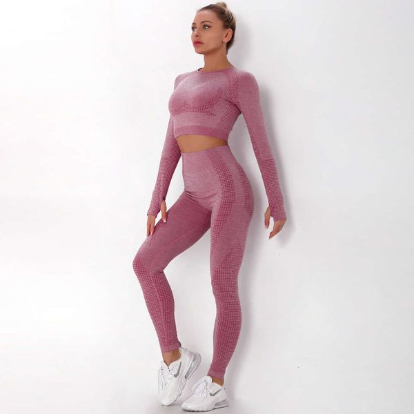 2021seamless women's dot jacquard knitting hip lifting elastic fitness yoga suit, Gray
2021seamless women's dot jacquard knitting hip lifting elastic fitness yoga suit, Gray