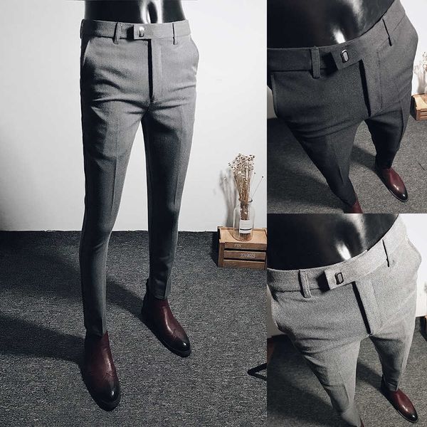 fashion men suit pants ankle length business dress pants male office social casual slim fit pants streetwear wedding trousers 210527, White;black
fashion men suit pants ankle length business dress pants male office social casual slim fit pants streetwear wedding trousers 210527, White;black