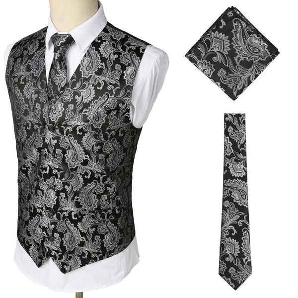 men's vests 3pcs/set formal waistcoat dress vest and neck tie hankie set wedding prom male suit spring autumn tuxedo, Black;white
men's vests 3pcs/set formal waistcoat dress vest and neck tie hankie set wedding prom male suit spring autumn tuxedo, Black;white