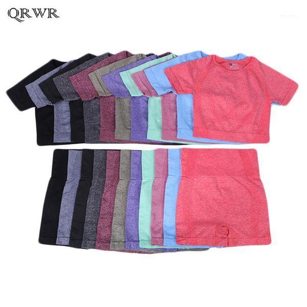 yoga outfit qrwr seamless sets women fitness sports suits gym clothing short sleeve high waist running leggings set
yoga outfit qrwr seamless sets women fitness sports suits gym clothing short sleeve high waist running leggings set