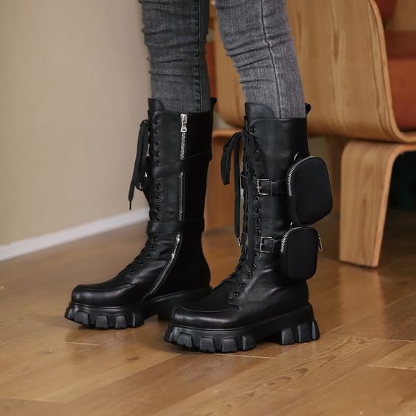 thick bottom monolith high heel motorcycle boots women with pocket long boots patent leather platform shoes woman botas mujer, Black
thick bottom monolith high heel motorcycle boots women with pocket long boots patent leather platform shoes woman botas mujer, Black