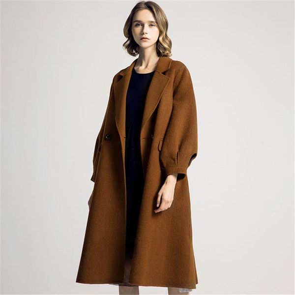 women's wool & blends casaco feminino 2021 european fashion women autumn winter long coat female cashmere overcoat outerwear manteau fe, Black
women's wool & blends casaco feminino 2021 european fashion women autumn winter long coat female cashmere overcoat outerwear manteau fe, Black
