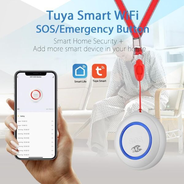 smart home control tuya wifi sos button emergency help alarm switch waterproof wireless sensor elderly life
smart home control tuya wifi sos button emergency help alarm switch waterproof wireless sensor elderly life