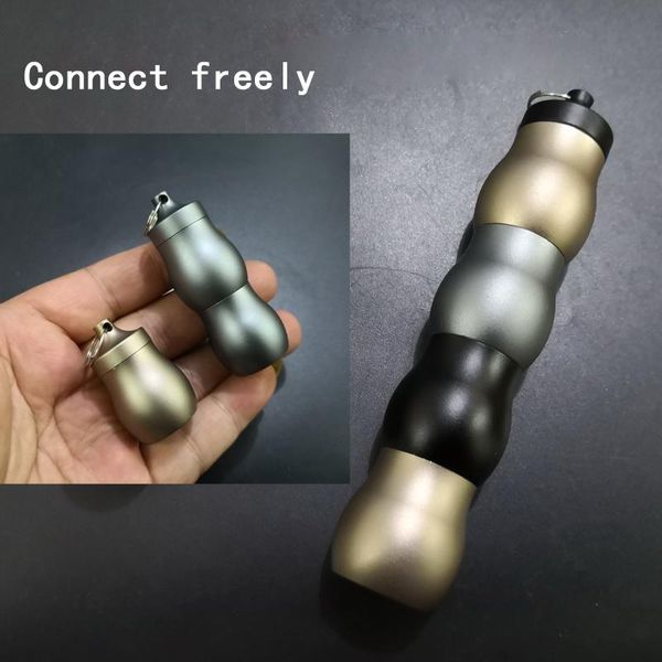 storage bottles & jars portable pocket gourd travel mini aluminum bottle survival pills case waterproof small box for camping connected
storage bottles & jars portable pocket gourd travel mini aluminum bottle survival pills case waterproof small box for camping connected