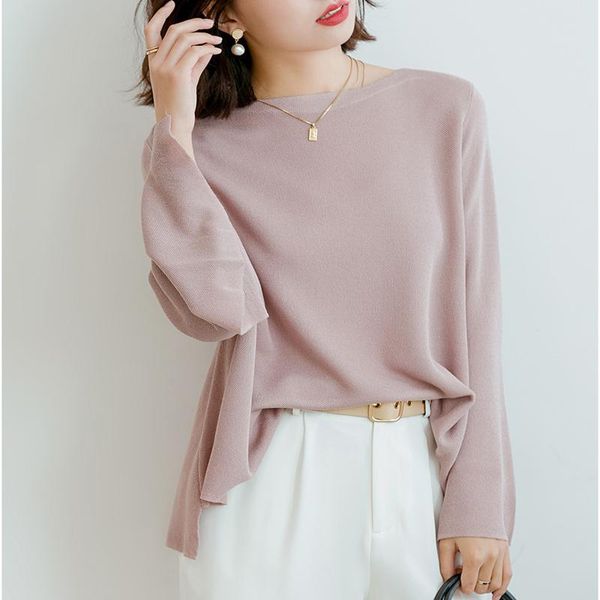 women's t-shirt 2021 autumn women shirts knit fashion clothing casual pink, White
women's t-shirt 2021 autumn women shirts knit fashion clothing casual pink, White