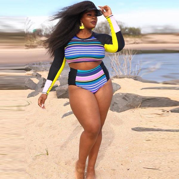 women's tracksuits l-4xl large size two piece club swimsuit beach style women long sleeve skinny crop and empire underpants summer clot, Gray
women's tracksuits l-4xl large size two piece club swimsuit beach style women long sleeve skinny crop and empire underpants summer clot, Gray